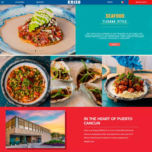 Erizo Restaurant - Best Seafood Restaurant in Cancun | Grupo Anderson's