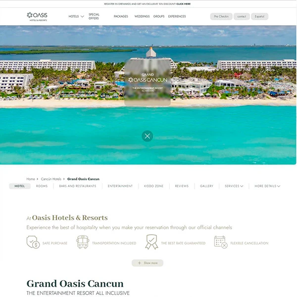 Grand Oasis Cancun all inclusive | Oasis Hotels & Resorts