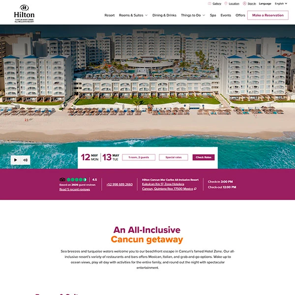 Hilton Cancun Mar Caribe All-Inclusive Resort