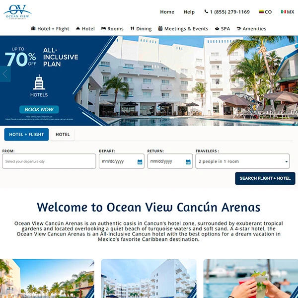 Ocean View Cancun Arenas